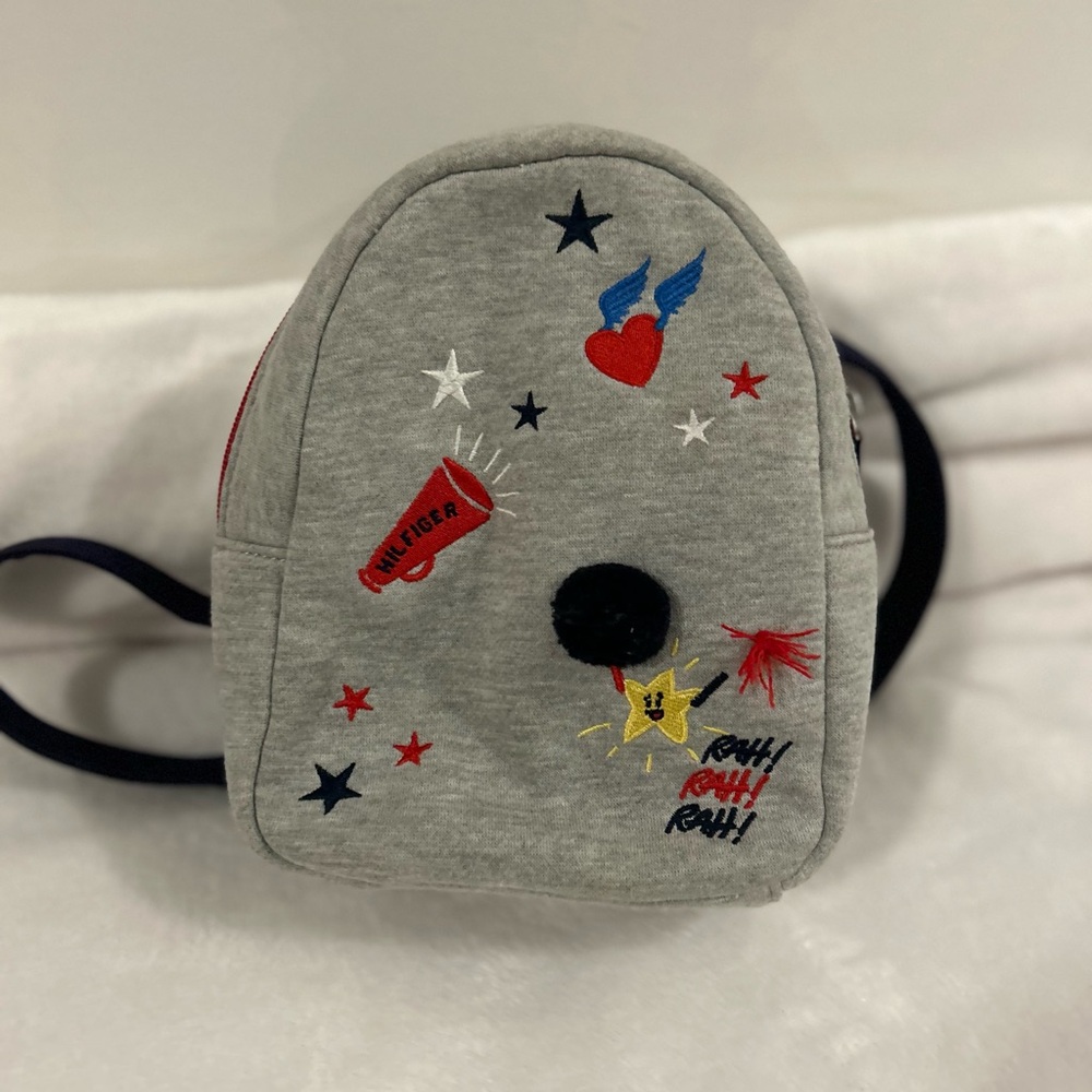 Tommy Hilfiger Black and Red Backpack